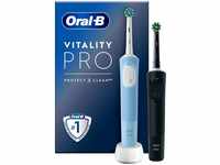 Oral-B Elektrische Zahnbürste Vitality Pro Doppelpack, Aufsteckbürsten: 2 St.,
