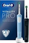 Oral-B Elektrische Zahnb&uuml;rste Vitality Pro Doppelpack, Aufsteckb&uuml;rsten: 2 St.,