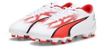PUMA ULTRA PLAY FG/AG Jr PUMA WHITE-GREY DAWN-SAFETY YE Fu&szlig;ballschuh