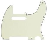 Fender E-Gitarre, Modern Style Pickguard Tele Mint Green 3-Ply 8-Hole, ersatzteile