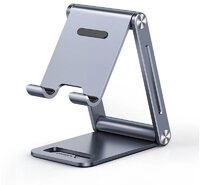 UGREEN Smartphone-Halterung Metall Aluminium faltbarer Handyhalter Tablet Halter grau