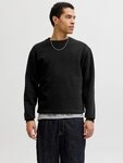 Jack & Jones Sweatshirt JJEBRADLEY mit Rippb&uuml;ndchen f&uuml;r Alltag und Freizeit