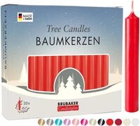 BRUBAKER Tafelkerze Baumkerzen aus Wachs (1 Packung Christbaumkerzen, 20-tlg.,