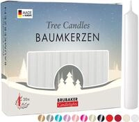 BRUBAKER Tafelkerze Baumkerzen aus Wachs (1 Packung Christbaumkerzen, 20-tlg.,