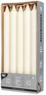 PAPSTAR Tafelkerze Kronkerzen &Oslash; 2,2 cm, 24 cm weiss aus 100 % Stearin 10 Stk