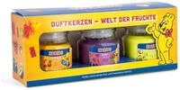 HARIBO Duftkerze Haribo&trade; Duftkerzen Geschenkset (3er Set), Welt der Fr&uuml;chte