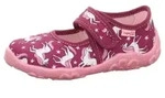 Superfit BONNY, WMS: mittel Hausschuh Kindergartenschuh mit Einhorn-Motiv,
