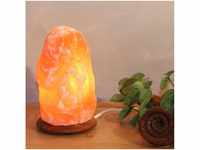 Davartis Salzkristall-Tischlampe Rock H18cm orange