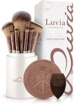 Luvia Cosmetics Kosmetikpinsel-Set PRIME VEGAN PRO, 15 tlg., Mit 12 Pinseln aus