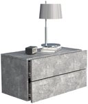 VCM Nachttisch Usal L 60 30x60x32cm (1-St), Nachtschrank, Wandschublade,...