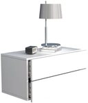 VCM Nachttisch Usal L 60 30x60x32cm (1-St), Nachtschrank, Wandschublade,...