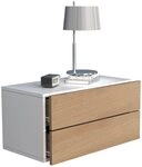 VCM Nachttisch Usal L 60 30x60x32cm (1-St), Nachtschrank, Wandschublade,...