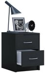 VCM Nachttisch Nachtkonsole Boxal H. 40 x B. 35 x T. 35 cm, Nachtschrank,