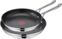 Tefal Pfannen-Set Jamie Oliver Cook Smart, Edelstahl (Set, 2-tlg., Pfannen 24/28 cm),