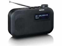 Lenco PDR-016BK Digitalradio (DAB) (DAB,FM, 2 W, Ultra-kompakt & modernes...