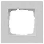GIRA Abdeckplatte Gira Abdeckrahmen 1-f. flach, grau 0211375