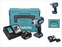 Makita Schlagschrauber Makita DTS 141 RF1J Akku Impulsschrauber 18 V 40 Nm 1/4"