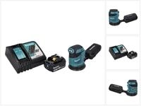 Makita Exzenterschleifer DBO 180 RM1 Akku Exzenterschleifer 18 V 125 mm + 1x Akku 4,0