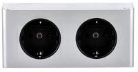 kalb Steckdose 2-fach Steckdosenleiste, 2x 230V Steckdosen, Kabel ohne Stecker