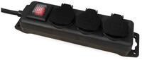McPower Gartensteckdose MCPOWER Steckdosenleiste, 3-fach, Schalter, IP44,