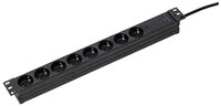 as - Schwabe 8-fach Steckdosenleiste 19&Prime; RACK 18190 Steckdosenleiste