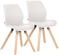 CLP Esszimmerstuhl Luna (2er Set, 2 St), Kunststoff/ Kunstleder/ Stoff/ Samt