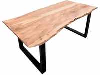 SIT Tisch 180 x 90 cm TOPS & TABLES, Platte antikfinish, Gestell antikschwarz,...
