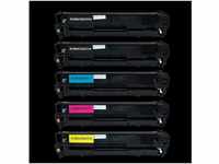 Inbusco 5x Toner Kompatibel für HP LaserJet Pro 200 color M 251 N / M 251 NW /...