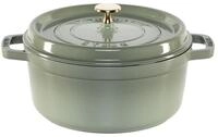 Staub Auflaufform La Cocotte 24cm rund, Eukalyptus, Gusseisen, Gusseisen gr&uuml;n