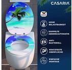 Casaria WC-Sitz, Doppelte Absenkautomatik MDF Holz hygienisch Toilettensitz Klobrille