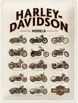 Nostalgic-Art Metallschild Blechschild 30 x 40 cm - Harley-Davidson - Models