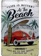 Nostalgic-Art Metallschild Blechschild 20 x 30cm - Volkswagen - VW Bulli Beach