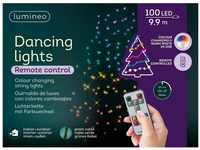 Lumineo LED Lichterkette - 100 warmweiß und farbwechselnde LED - Fernbedienung...