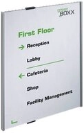 DURABLE Hinweisschild DURABLE 480823 INFO SIGN T&uuml;rschild A3 silber 297x420mm