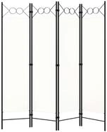 vidaXL Raumteiler 4-tlg. Raumteiler Wei&szlig; 160x180 cm, 4-tlg.