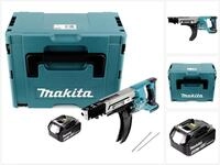 Makita Akku-Magazinschrauber DFR 750 M1J Akku Magazinschrauber 18V 45-75mm + 1x...