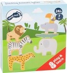Small Foot Stapelspielzeug 11704 Stapeltiere "Safari" Stapel-und Balancierspiel