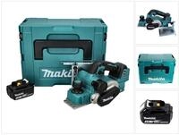 Makita Akku-Falzhobel DKP 181 M1J Akku Hobel Falzhobel 82 mm 18 V Brushless +...