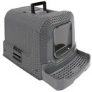 Dehner Katzentoilette Premium Katzenklo Jolie in Rattan-Optik, abnehmbare Haube,