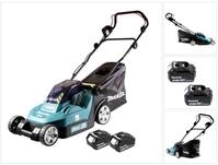 Makita Akkurasenm&auml;her DLM 382 G2 Akku Rasenm&auml;her 36 V (2x 18 V) 38 cm 40 l + 2x