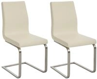 CLP Esszimmerstuhl Belfort (2er Set, 2 St), robustes Edelstahlgestell