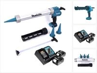 Makita Akku-Kartuschenpistole DCG 180 RFX 18 V 300 / 600 ml + 2x Akku 3,0 Ah +