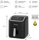 TurboTronic by Z-Line Hei&szlig;luftfritteuse XL 5L f&uuml;r 0,5 kg perfekte Pommes mit
