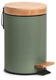 Zeller Present Kosmetikeimer, 3 ltr., Metall/Bambus, salbeigr&uuml;n, &Oslash;16,8 x 24 cm