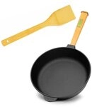 BRIZOLL Bratpfanne Gusseisenpfanne 28 cm Bratpfanne Induktion Pfanne, Gusseisen