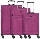 D&N Trolleyset Travel Line 9204, 4 Rollen, (3-teilig, 3 tlg), Polyester
