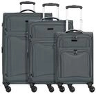 D&N Trolleyset Travel Line 9204, 4 Rollen, (3-teilig, 3 tlg), Polyester