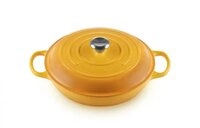 LE CREUSET Bratentopf Gourmet-Profitopf, Gusseisen gelb 30 cm