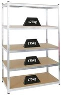 PROREGAL&reg; Schwerlastregal Lagerregal Kellerregal RAGNAR 180x120x60cm Fachlast 175kg