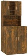 vidaXL Waschmaschinenumbauschrank Waschmaschinenschrank R&auml;uchereiche Holzwerkstoff